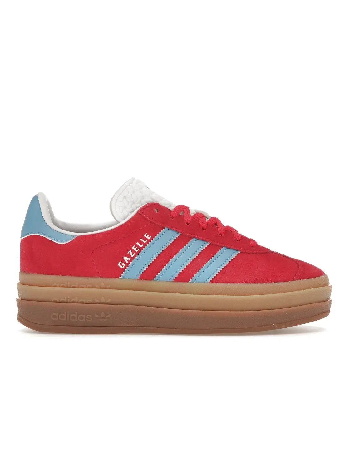 Женские кроссовки lifestyle с принтом Adidas Gazelle Bold — изображение 1 из 4, розовый/синий/белый