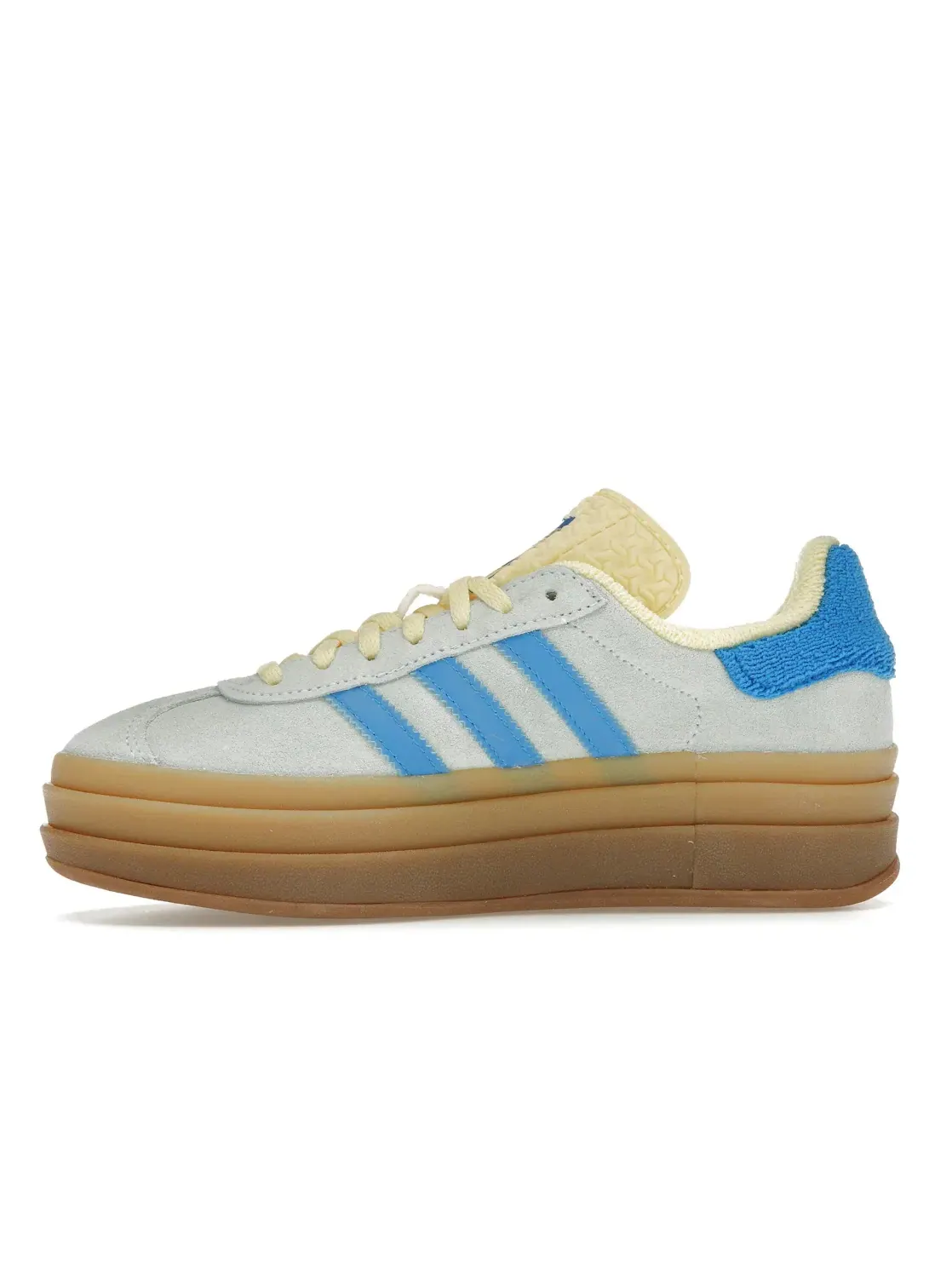 Женские кроссовки на платформе Adidas Gazelle Bold Adidas — изображение 3 из 4, синий/яркий синий/желтый