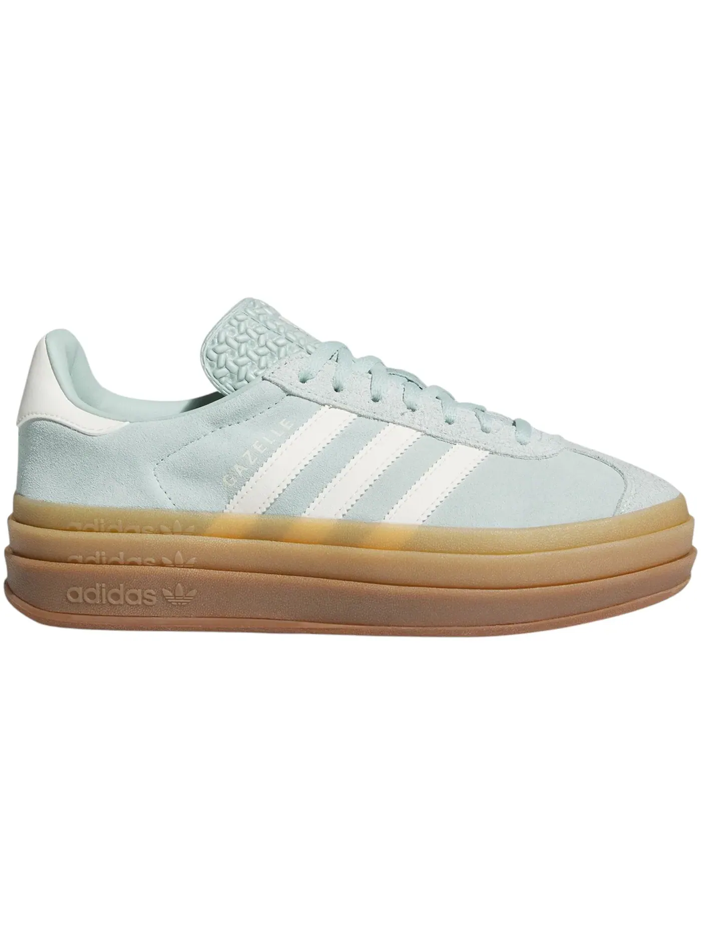 Женские кроссовки Lifestyle Adidas Gazelle Bold — изображение 1 из 1, зеленый/белый