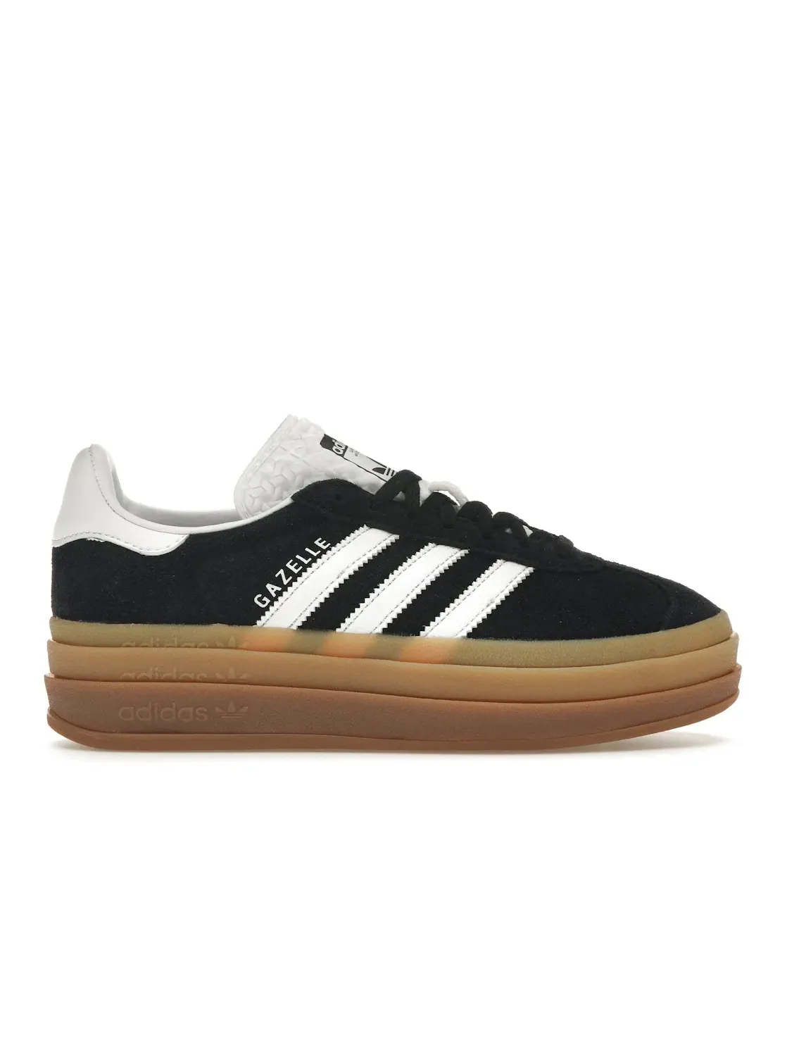 Женские кроссовки на платформе Gazelle Bold Adidas — изображение 1 из 4, черный/белый/белый