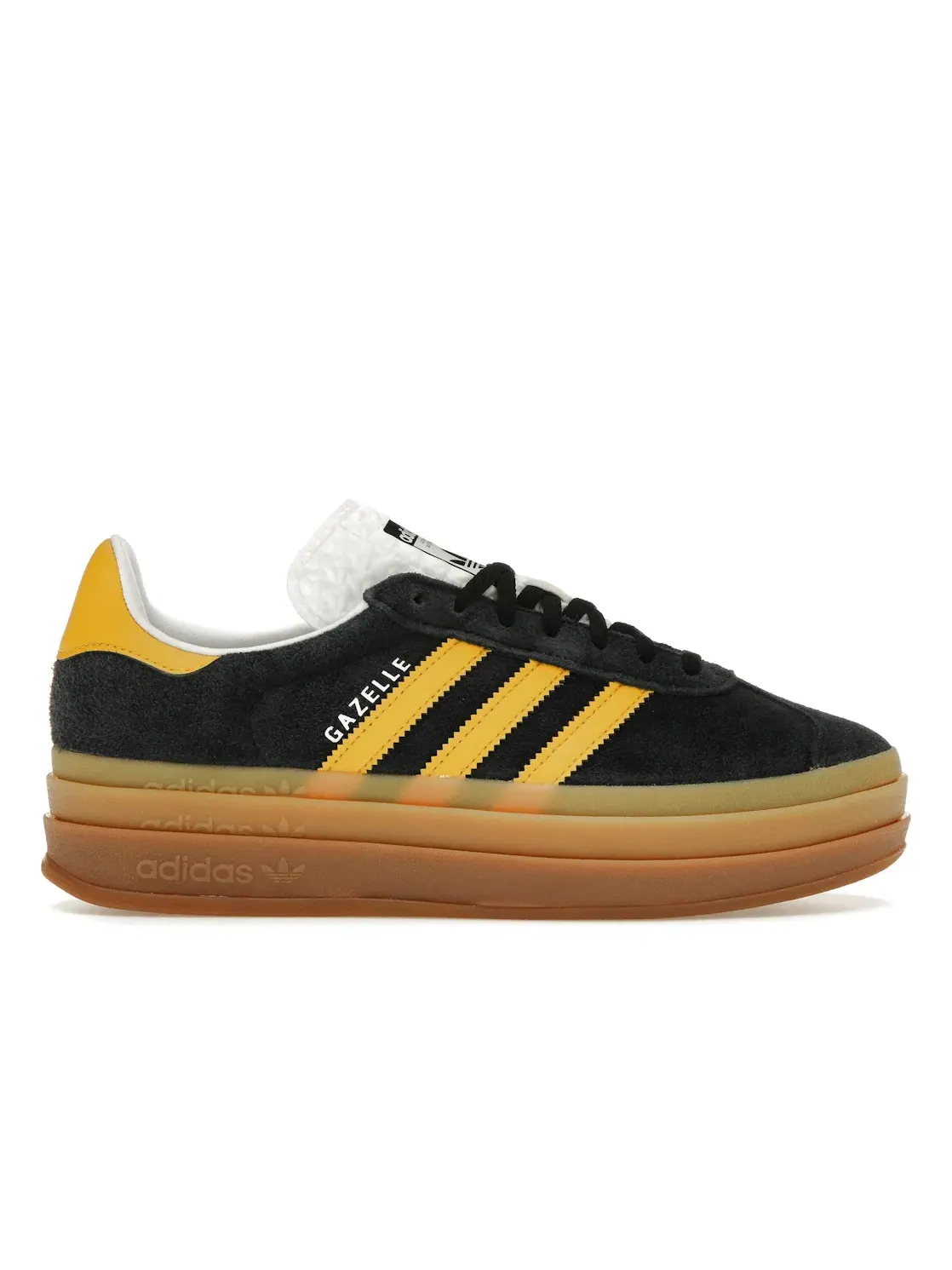 Женские кроссовки Lifestyle Adidas Gazelle Bold — изображение 1 из 4, черный/золотистый/белый