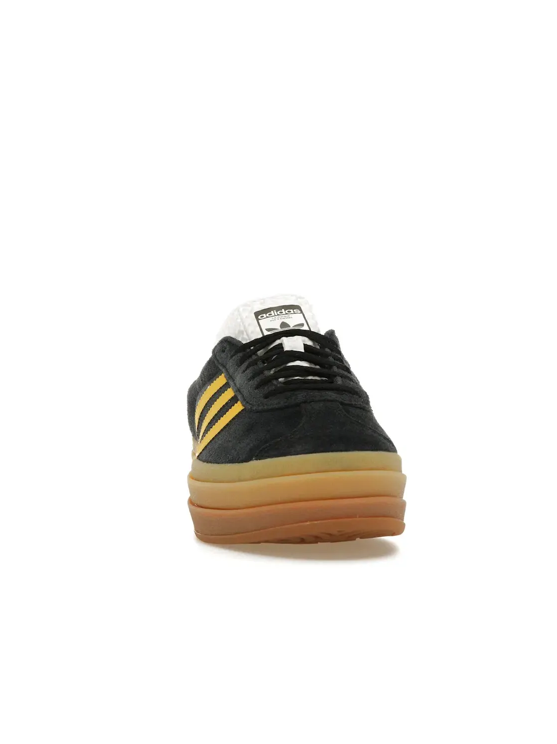 Женские кроссовки Lifestyle Adidas Gazelle Bold — изображение 2 из 4, черный/золотистый/белый
