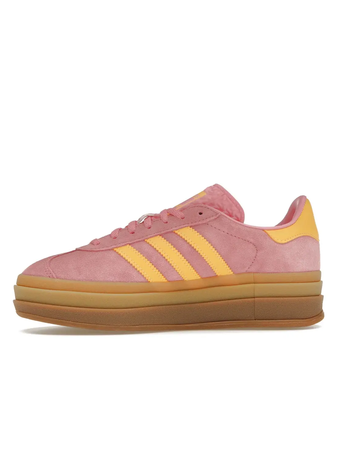 Женские кроссовки с платформой Adidas Gazelle Bold — изображение 3 из 4, розовый