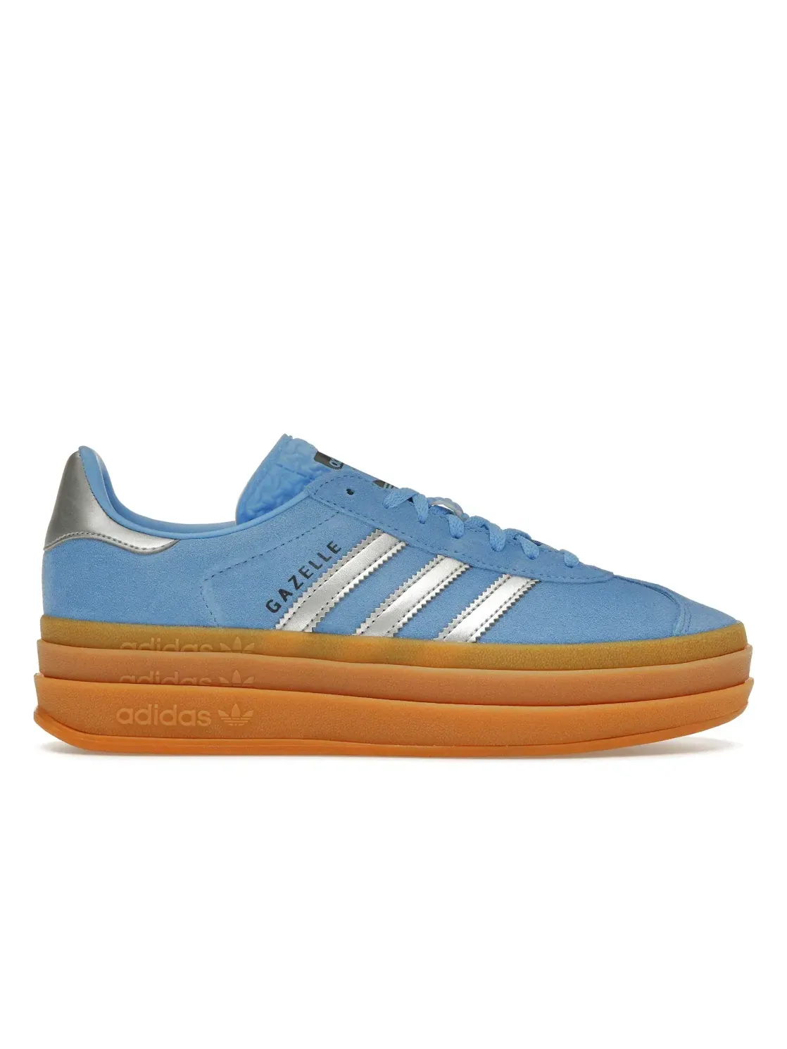 Женские кроссовки Adidas Gazelle Bold — изображение 1 из 4, синий/серебристый