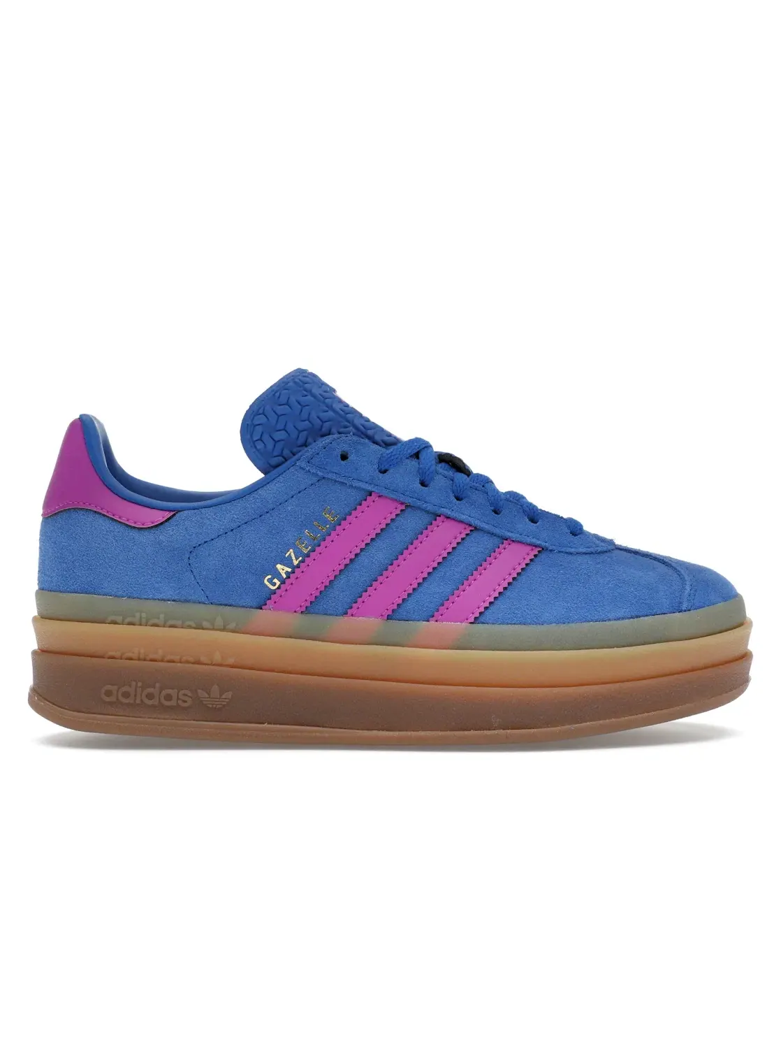 Женские кроссовки Lifestyle Adidas Gazelle Bold — изображение 1 из 4, синий розовый