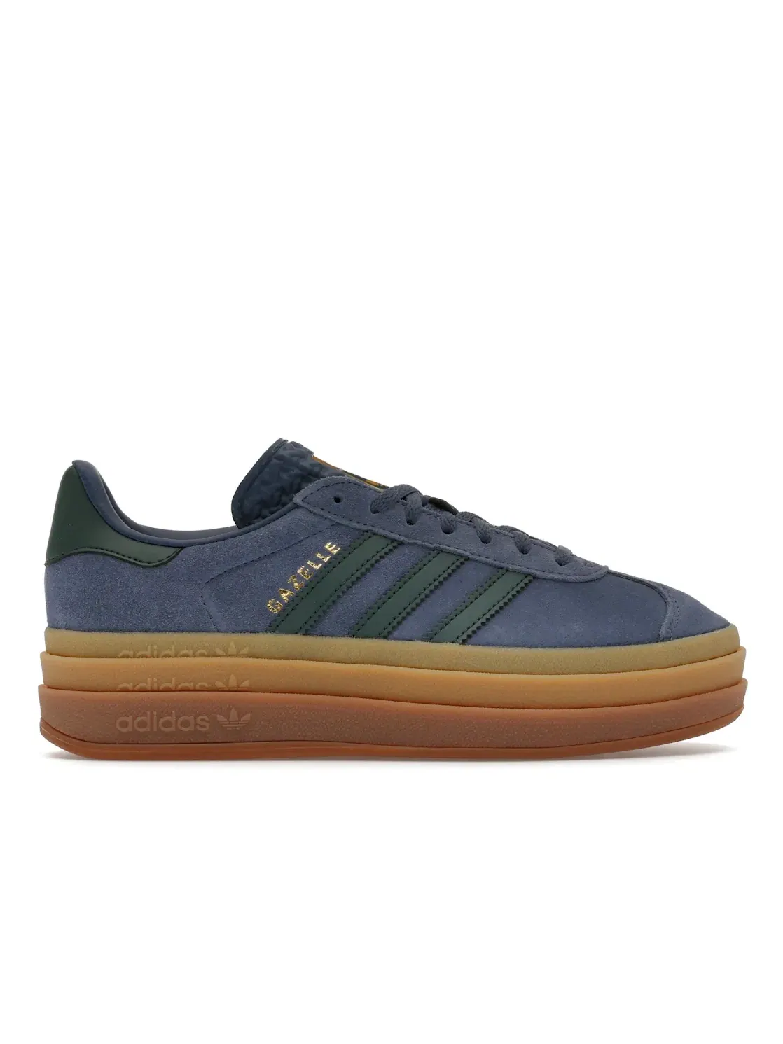 Женские кроссовки lifestyle с модельным дизайном Adidas Gazelle Bold — изображение 1 из 4, синий зеленый