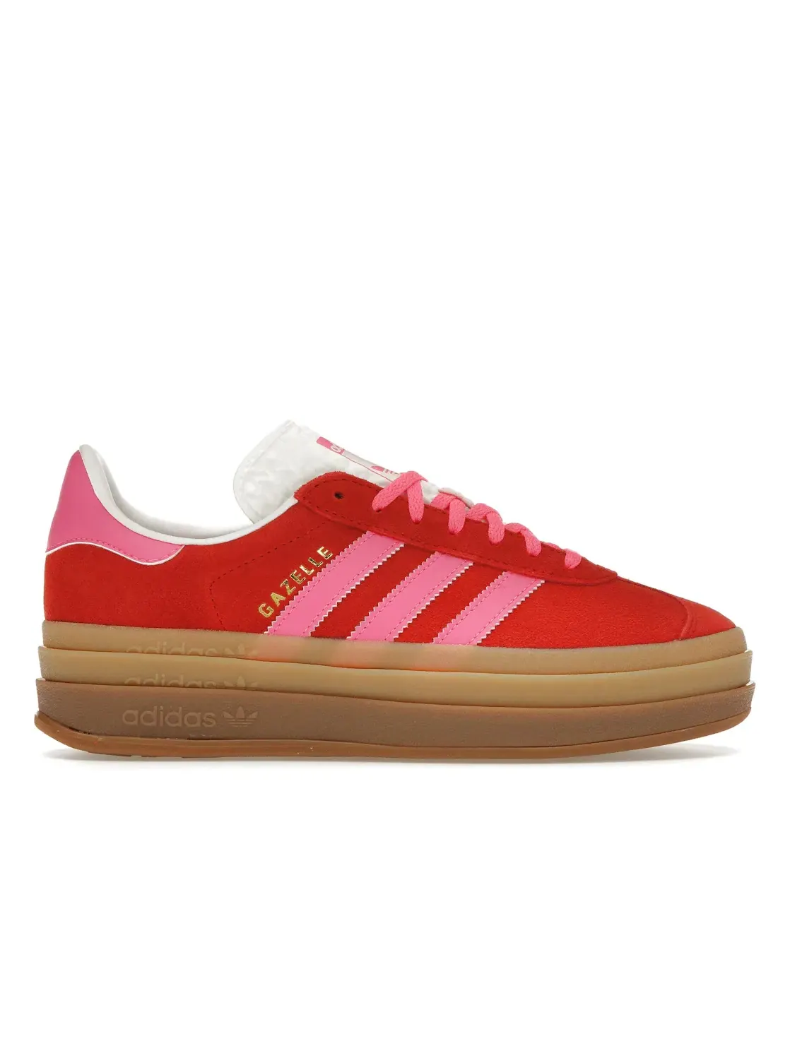 Женские кроссовки Lifestyle Adidas Gazelle Bold — изображение 1 из 4, красный/розовый/белый