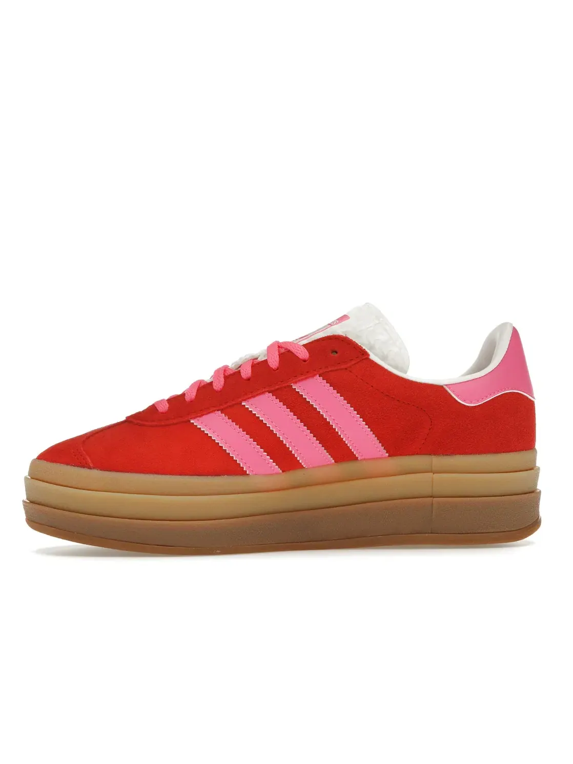 Женские кроссовки Lifestyle Adidas Gazelle Bold — изображение 3 из 4, красный/розовый/белый