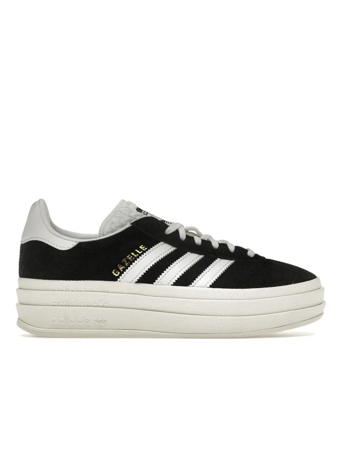 Женские кроссовки Lifestyle с принтом Adidas Gazelle Bold — изображение 1 из 4, черный/белый/белый