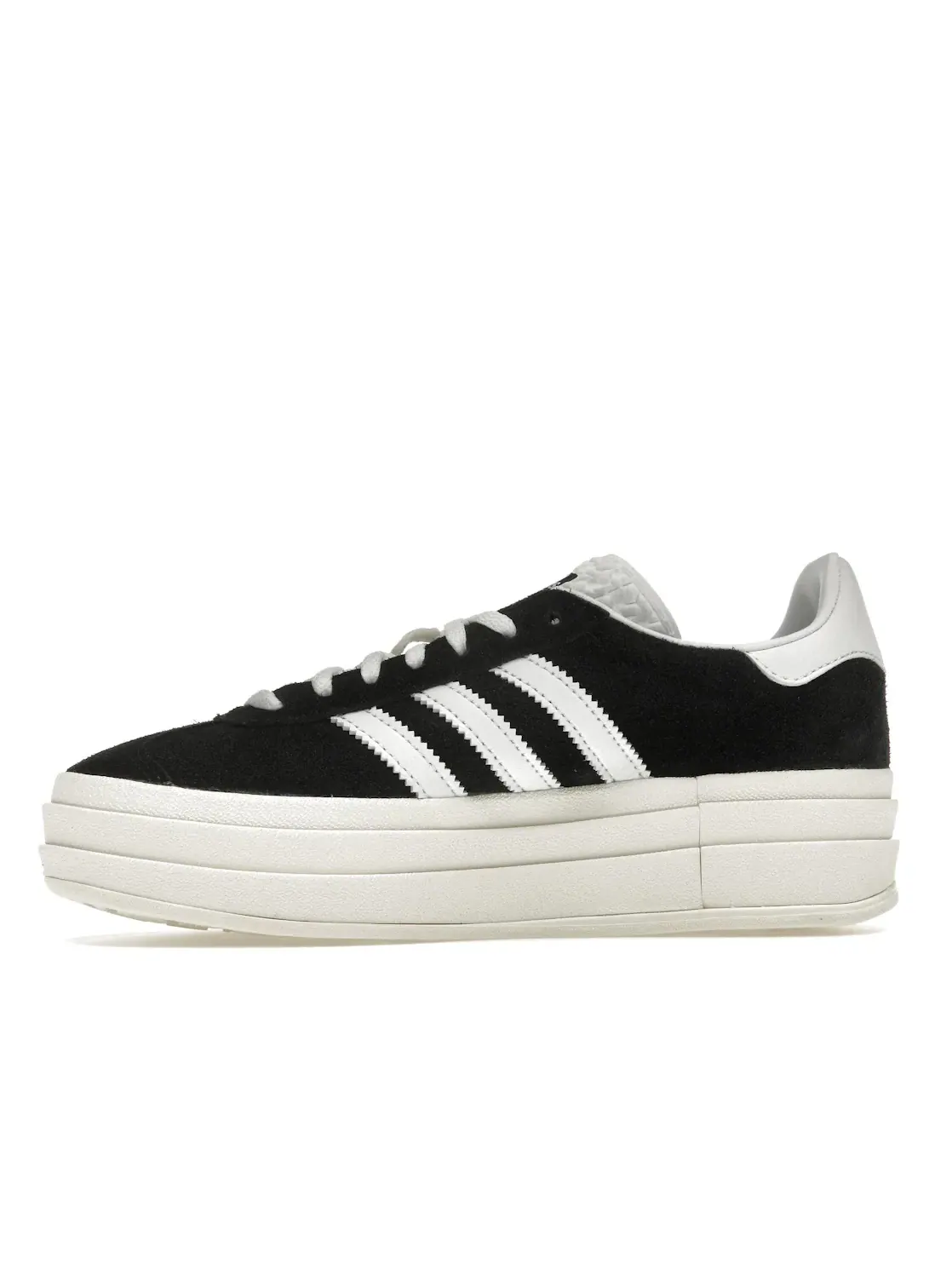 Женские кроссовки Lifestyle с принтом Adidas Gazelle Bold — изображение 3 из 4, черный/белый/белый