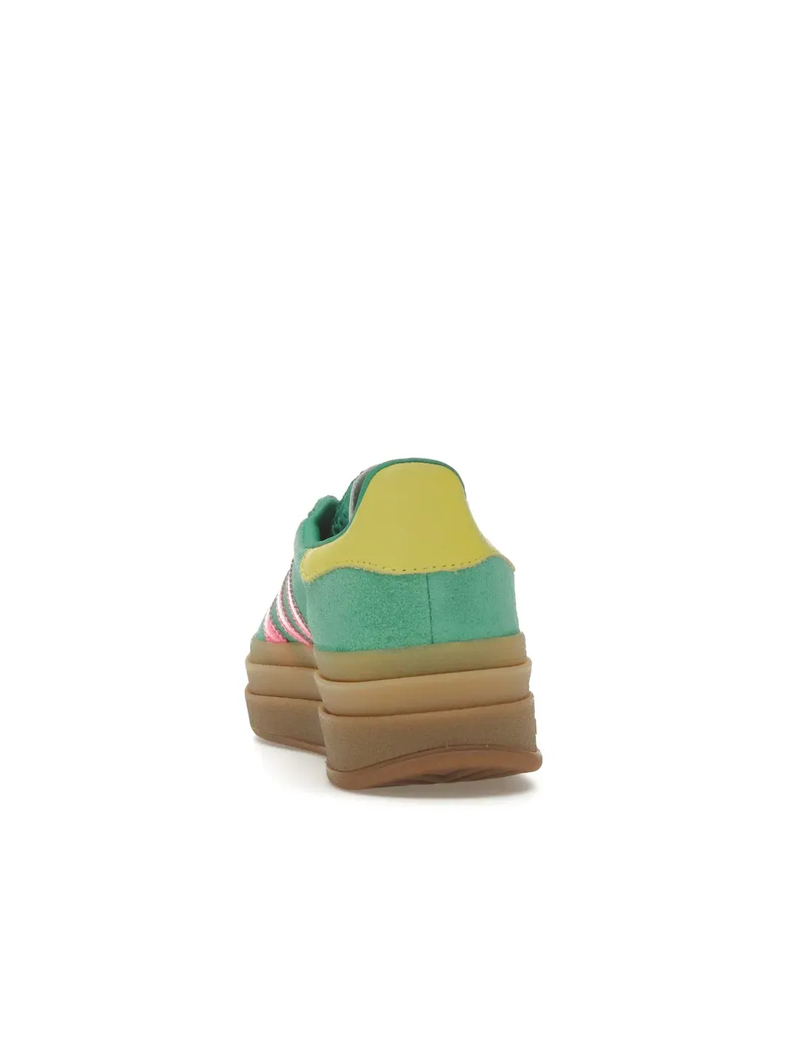 Женские кроссовки Lifestyle с замшевым верхом Adidas Gazelle Bold — изображение 4 из 4, зеленый/розовый