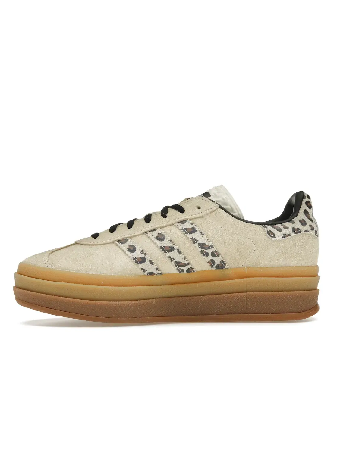 Женские кроссовки с леопардовым принтом Adidas Gazelle Bold — изображение 3 из 4, кремовый/белый/черный