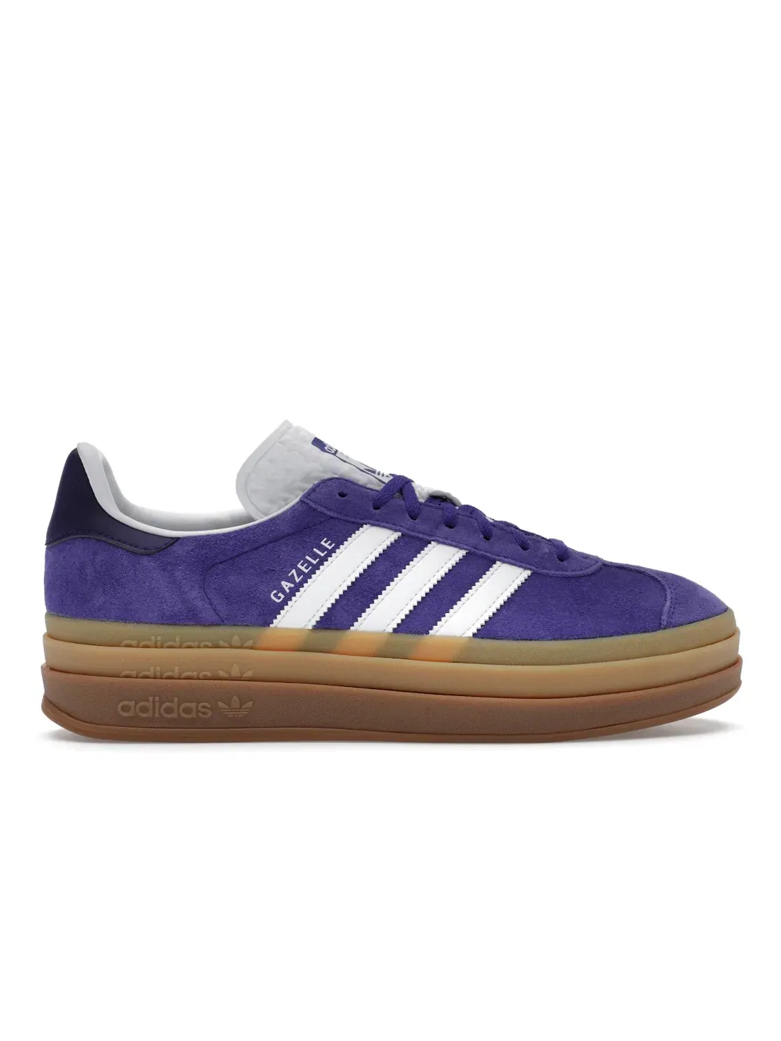 Женские кроссовки Lifestyle Adidas Gazelle Bold — изображение 1 из 4, белый/фиолетовый