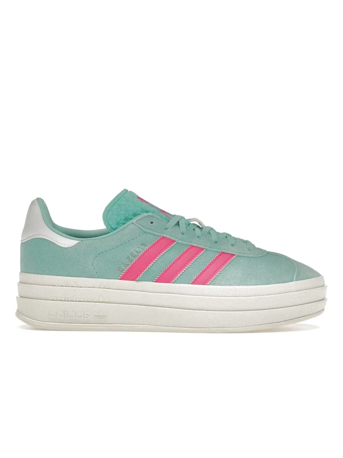 Женские кроссовки Lifestyle Adidas Gazelle Bold — изображение 1 из 4, голубой розовый белый