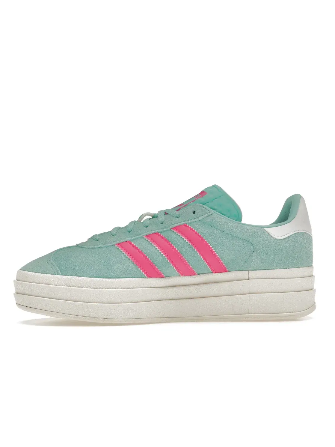 Женские кроссовки Lifestyle Adidas Gazelle Bold — изображение 3 из 4, голубой розовый белый