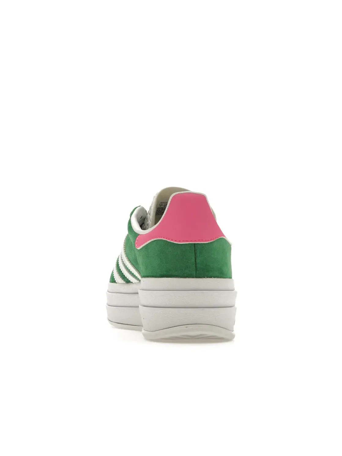 Женские кроссовки с замшевым верхом Adidas Gazelle Bold — изображение 4 из 4, зеленый/белый/розовый