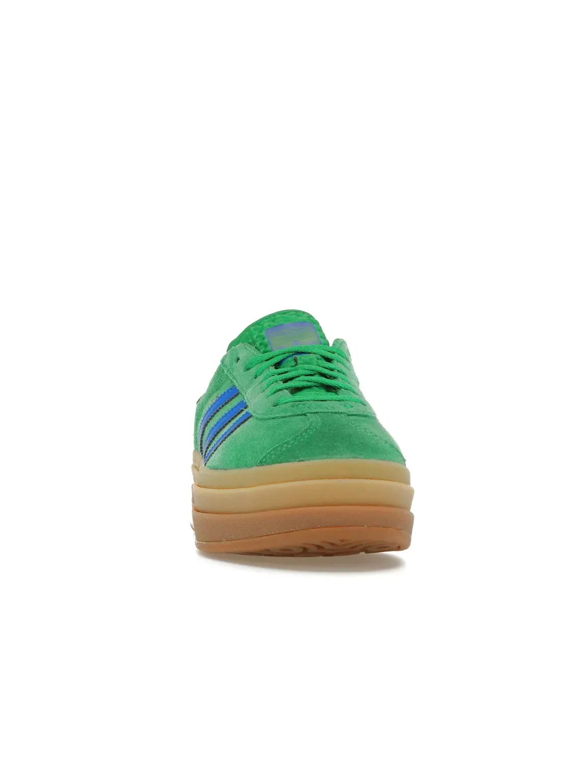 Женские кроссовки на платформе из замши Adidas Gazelle Bold — изображение 2 из 4, зеленый//зеленый