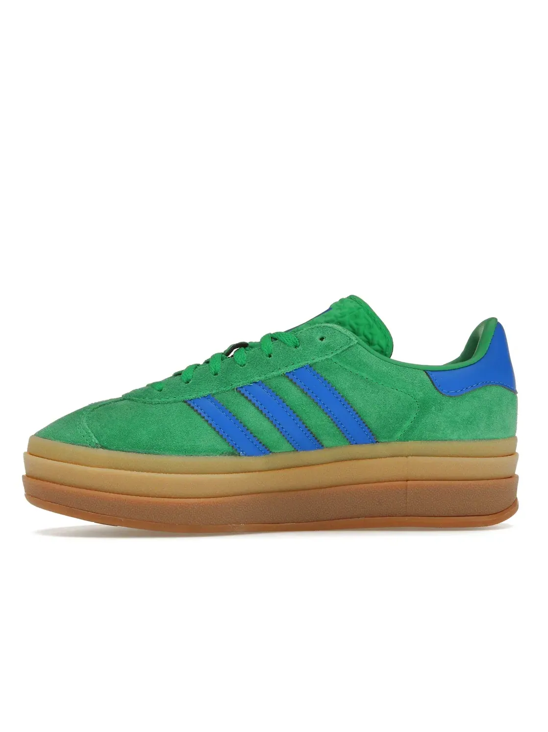 Женские кроссовки на платформе из замши Adidas Gazelle Bold — изображение 3 из 4, зеленый//зеленый