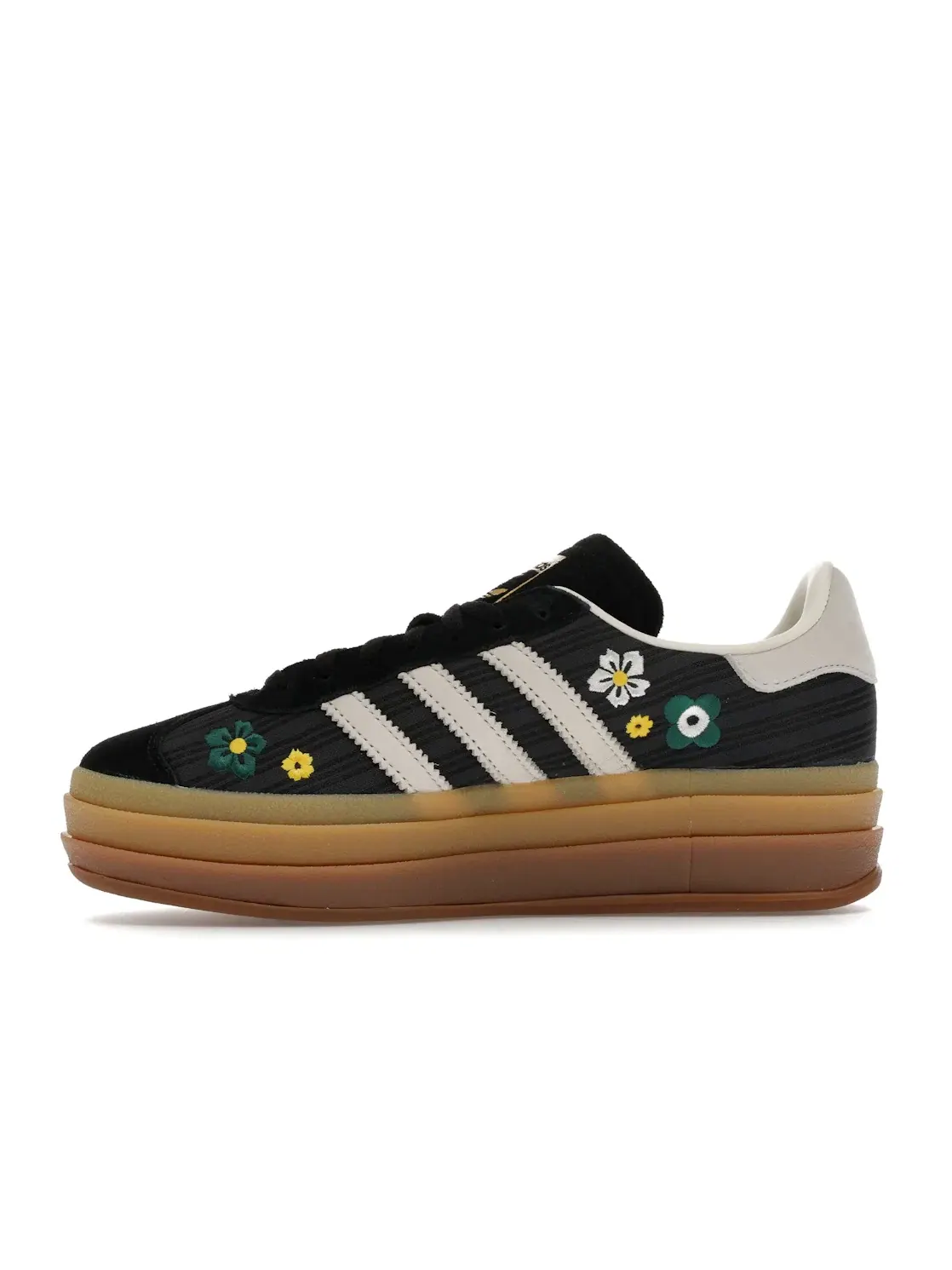 Женские кроссовки lifestyle Adidas Gazelle Bold — изображение 3 из 4, черный/белый/желтый