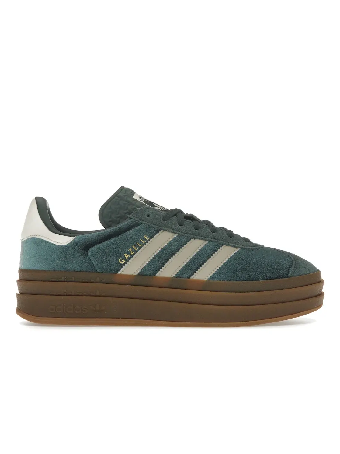 Женские кроссовки Lifestyle Adidas Gazelle Bold — изображение 1 из 4, зеленый/серый/зеленый
