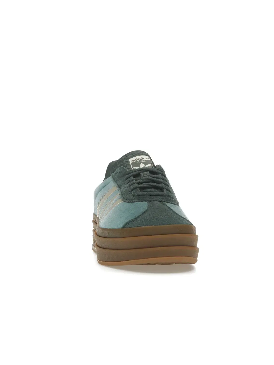 Женские кроссовки Lifestyle Adidas Gazelle Bold — изображение 2 из 4, зеленый/серый/зеленый