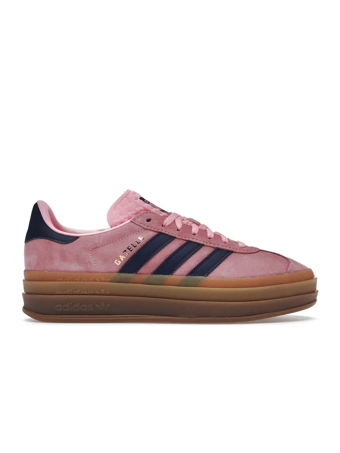 Женские кроссовки с замшевым верхом Adidas Gazelle Bold — изображение 1 из 4, розовый/синий