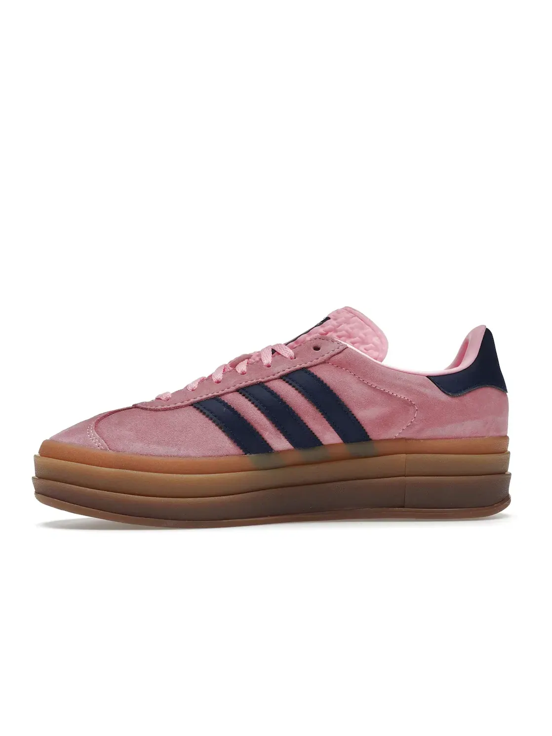 Женские кроссовки с замшевым верхом Adidas Gazelle Bold — изображение 3 из 4, розовый/синий