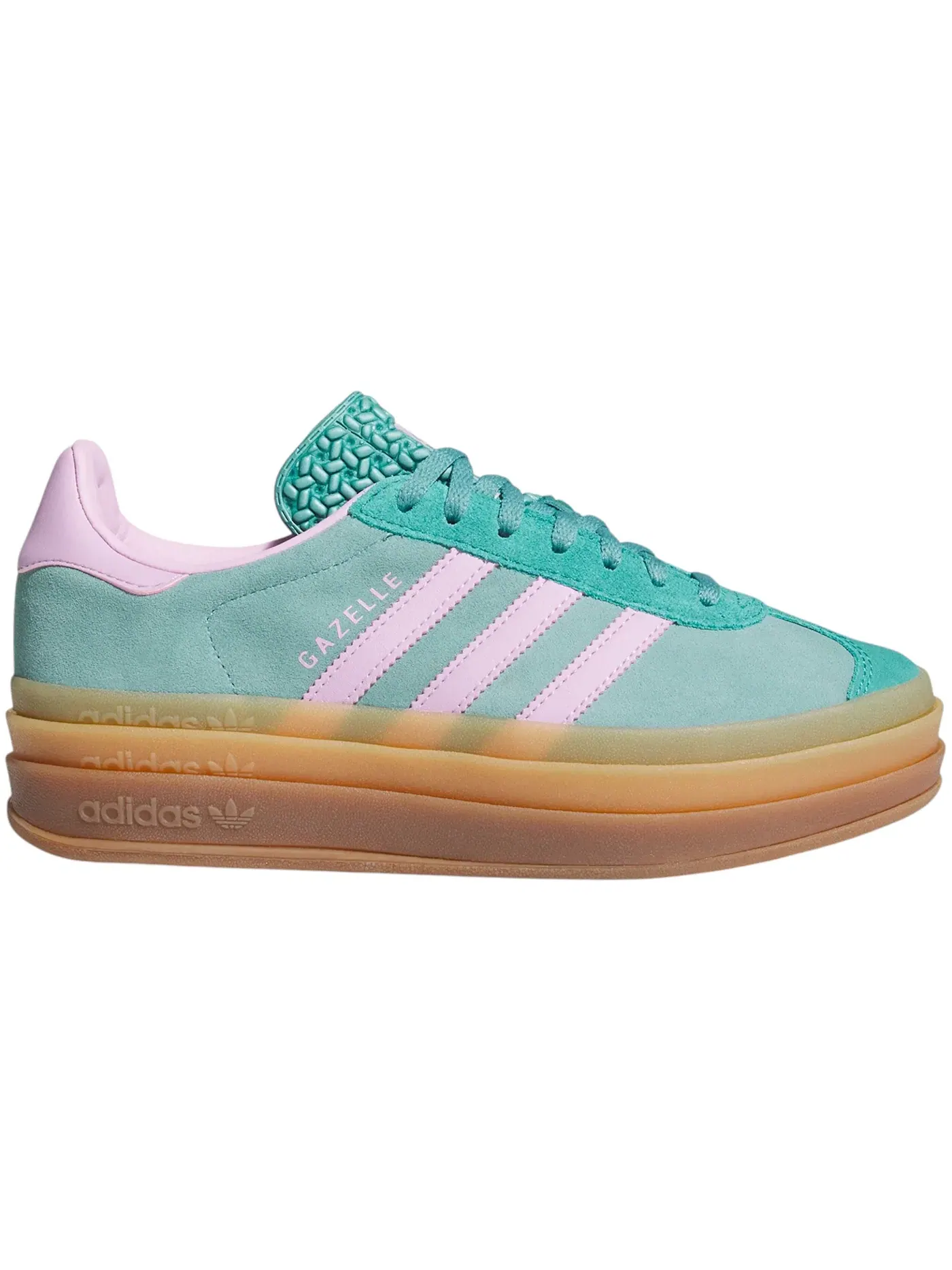 Женские кроссовки Lifestyle Adidas Gazelle Bold, Powder Teal/Bliss Lilac/Pure Teal — изображение 1 из 1