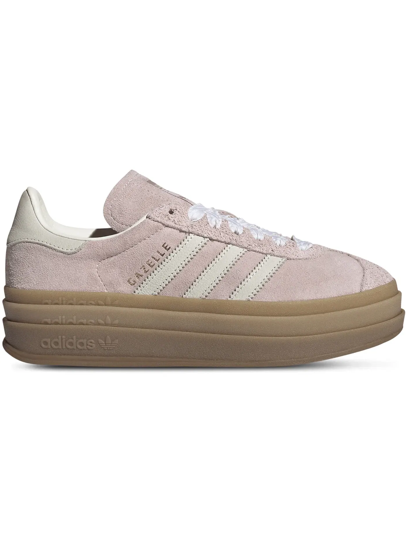 Женские кроссовки Lifestyle Adidas Gazelle Bold — изображение 1 из 1, розовый/белый/металлик