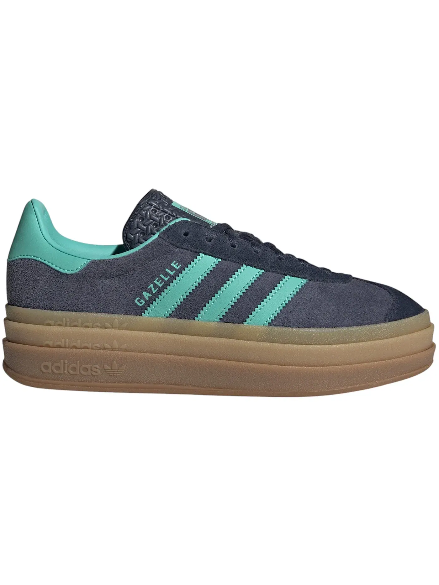 Женские кроссовки с принтом Adidas Gazelle Bold — изображение 1 из 1, темно-синий