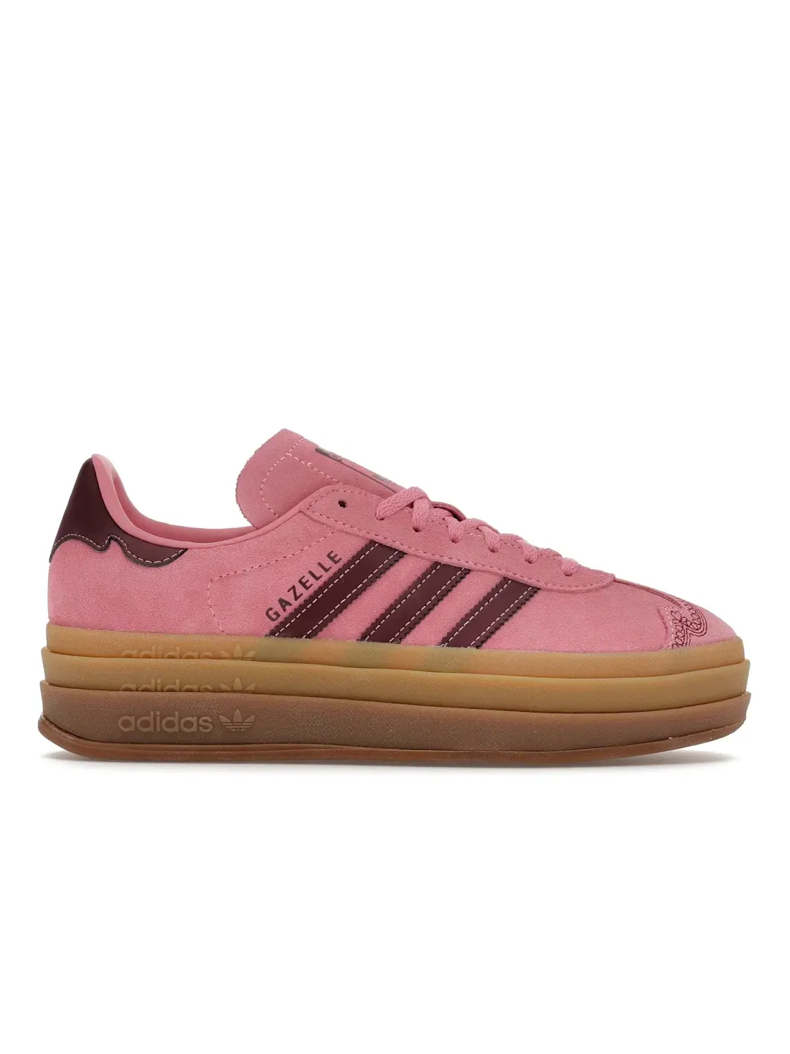 Женские кроссовки Lifestyle Adidas Gazelle Bold — изображение 1 из 4, красный/розовый/красный