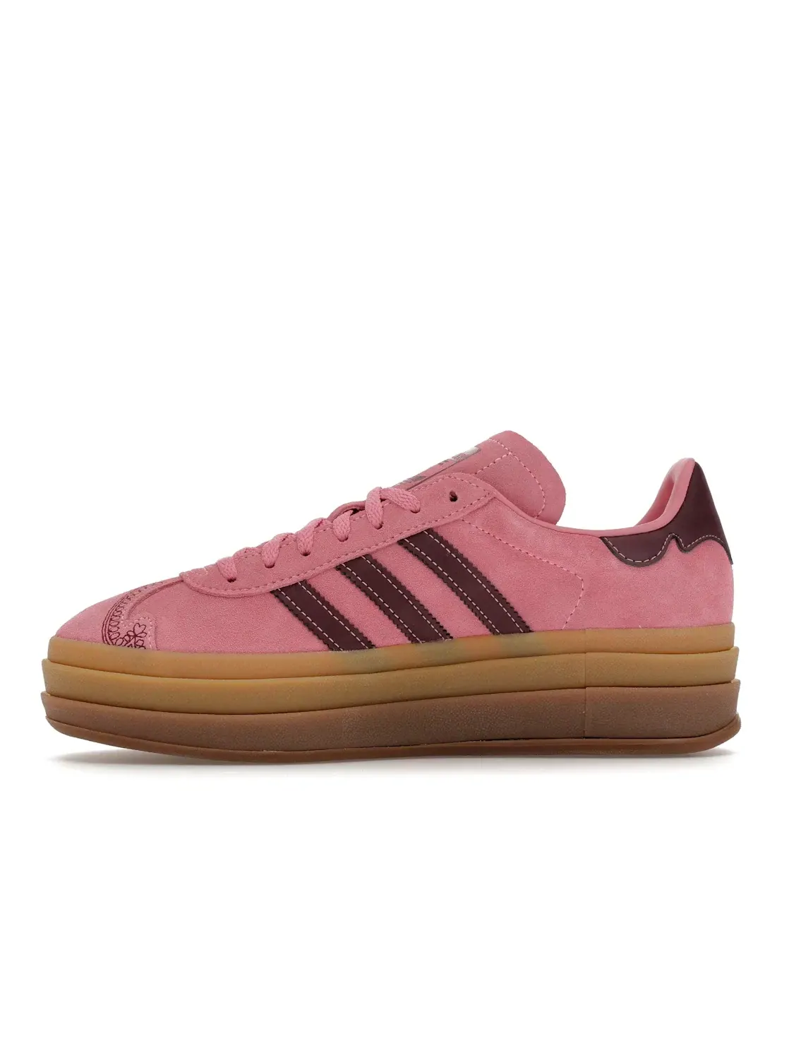 Женские кроссовки Lifestyle Adidas Gazelle Bold — изображение 3 из 4, красный/розовый/красный
