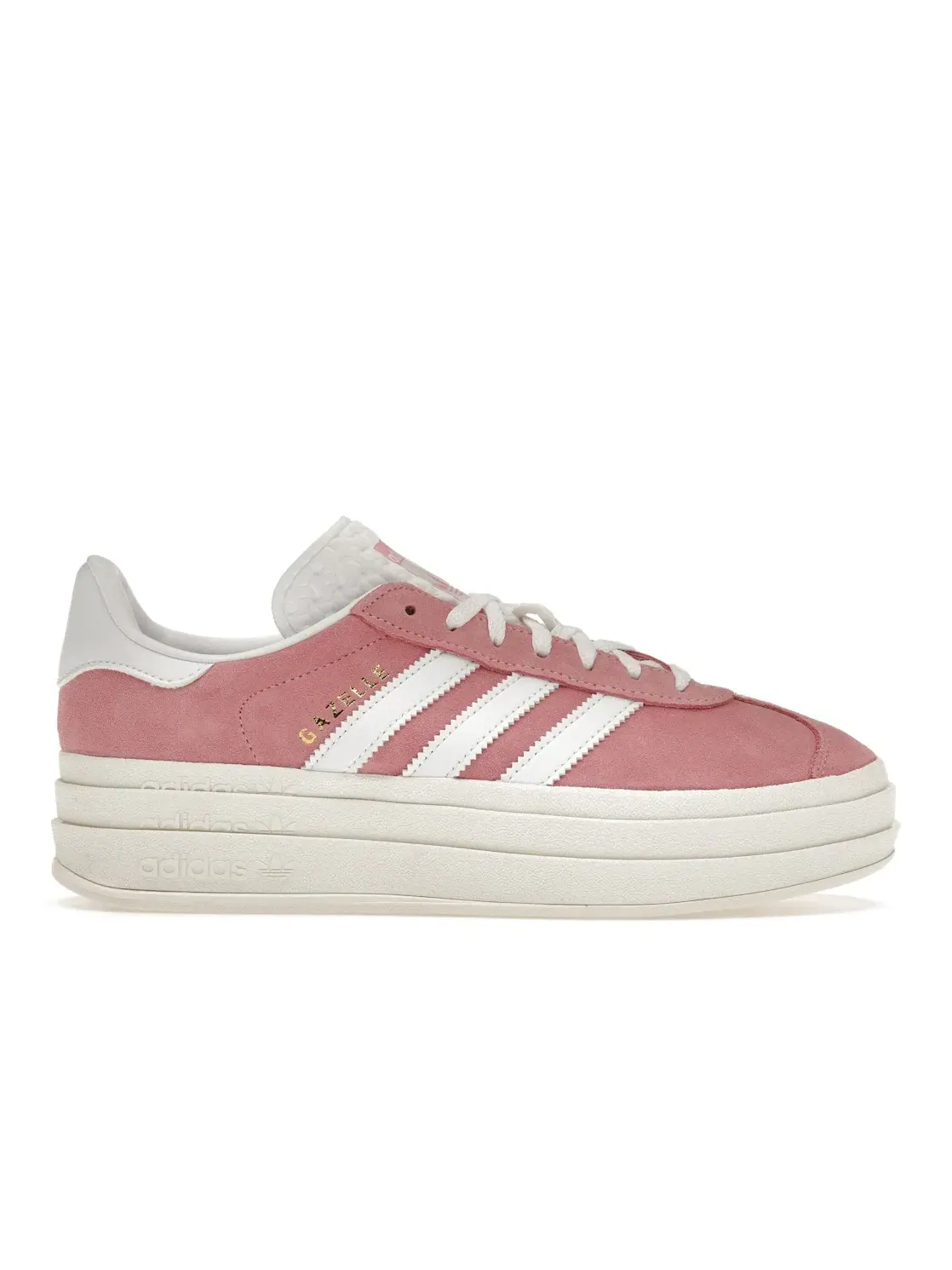 Женские кроссовки с замшевым верхом Adidas Gazelle Bold — изображение 1 из 4, белый/белый