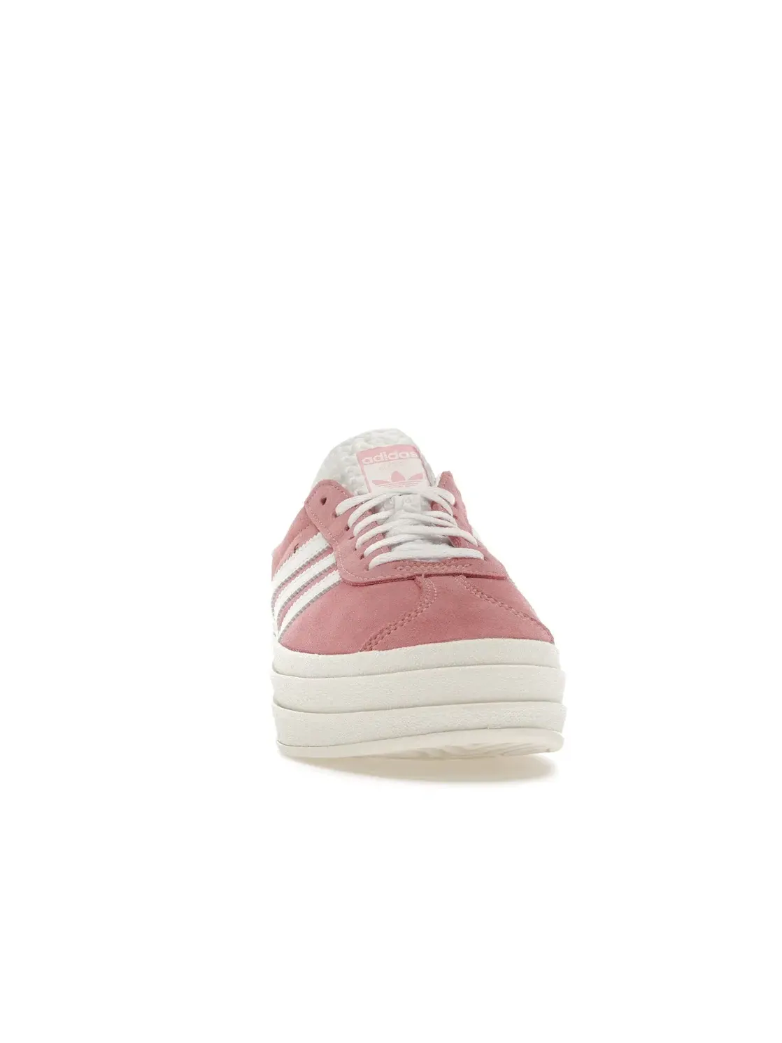 Женские кроссовки с замшевым верхом Adidas Gazelle Bold — изображение 2 из 4, белый/белый