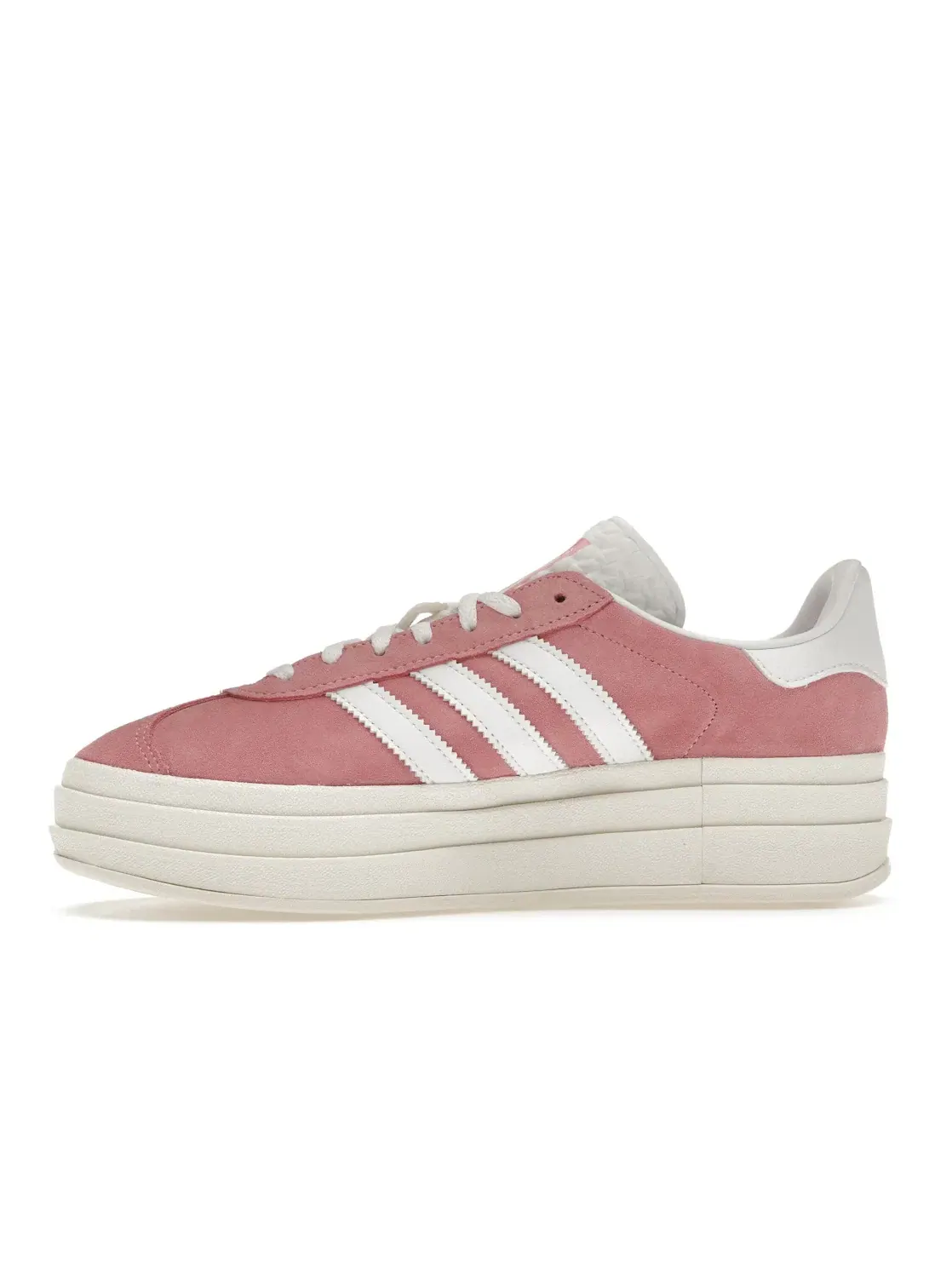 Женские кроссовки с замшевым верхом Adidas Gazelle Bold — изображение 3 из 4, белый/белый
