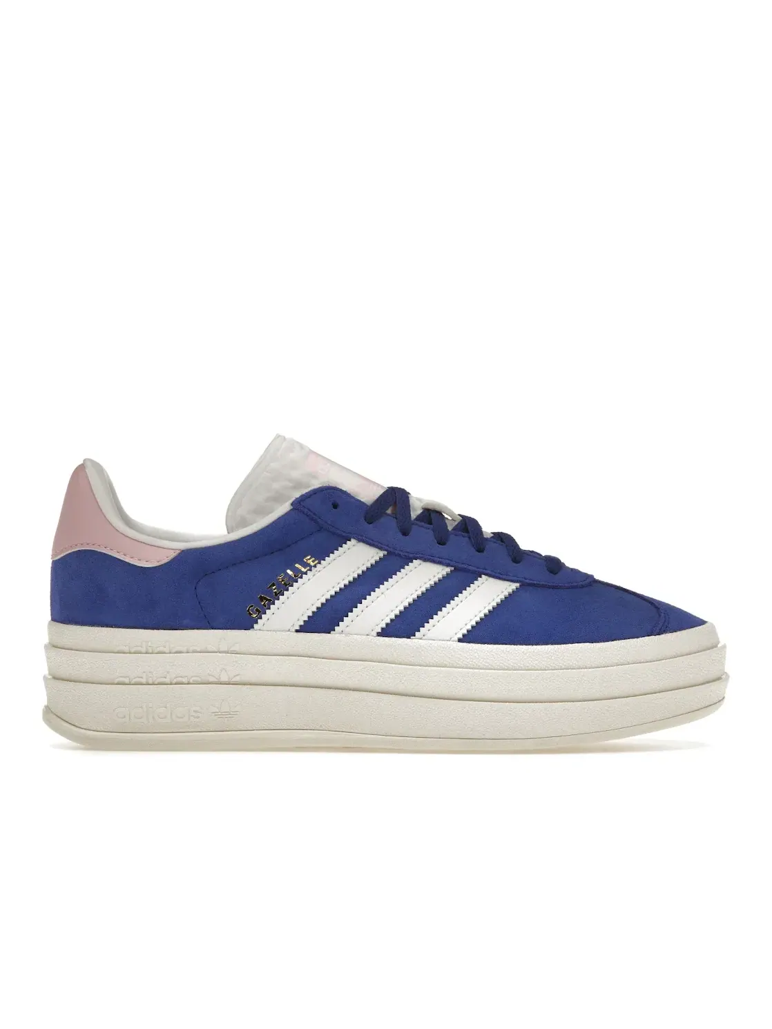 Женские кроссовки с платформой Adidas Gazelle Bold — изображение 1 из 4, розовый/синий/белый