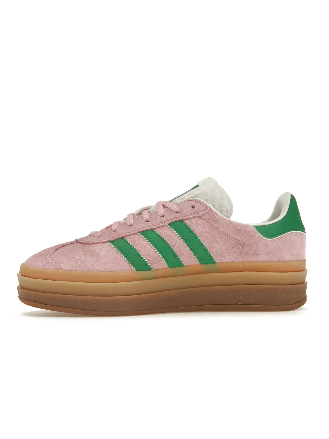 Женские кроссовки с платформой Adidas Gazelle Bold — изображение 3 из 4, розовый/зеленый/белый