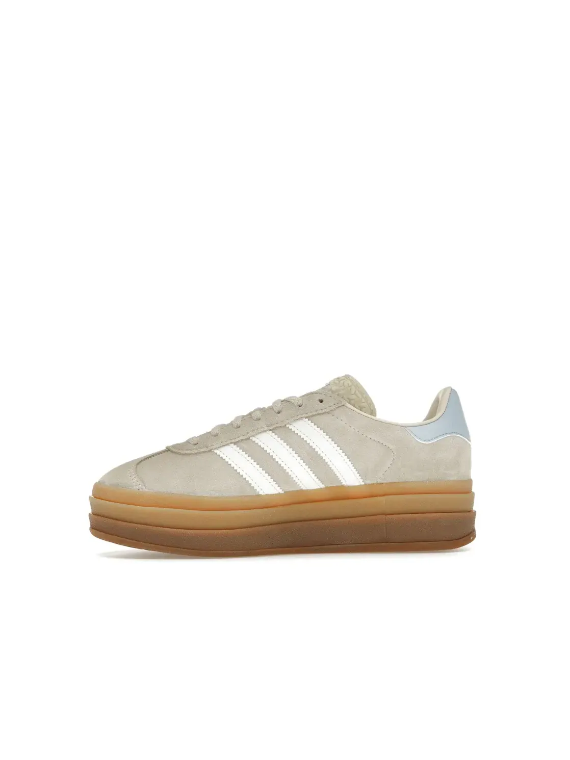 Детские кроссовки на платформе Gazelle Bold Adidas — изображение 3 из 4, белый/белый/прозрачный