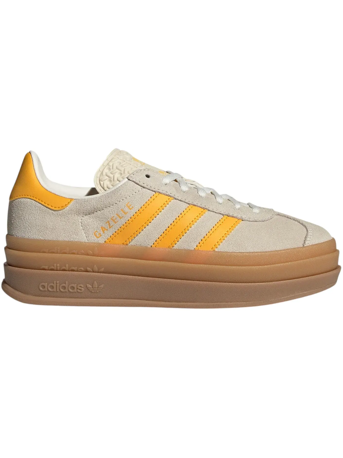 Детские кроссовки Lifestyle Adidas Gazelle Bold — изображение 1 из 1, белый желтый