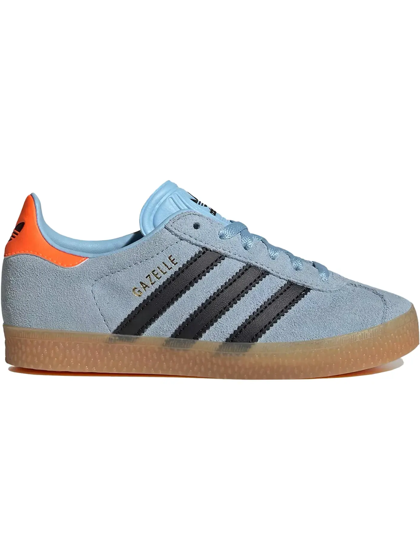 Детские кроссовки Lifestyle Adidas Gazelle Clear Sky Core Black Solar Orange — изображение 1 из 1