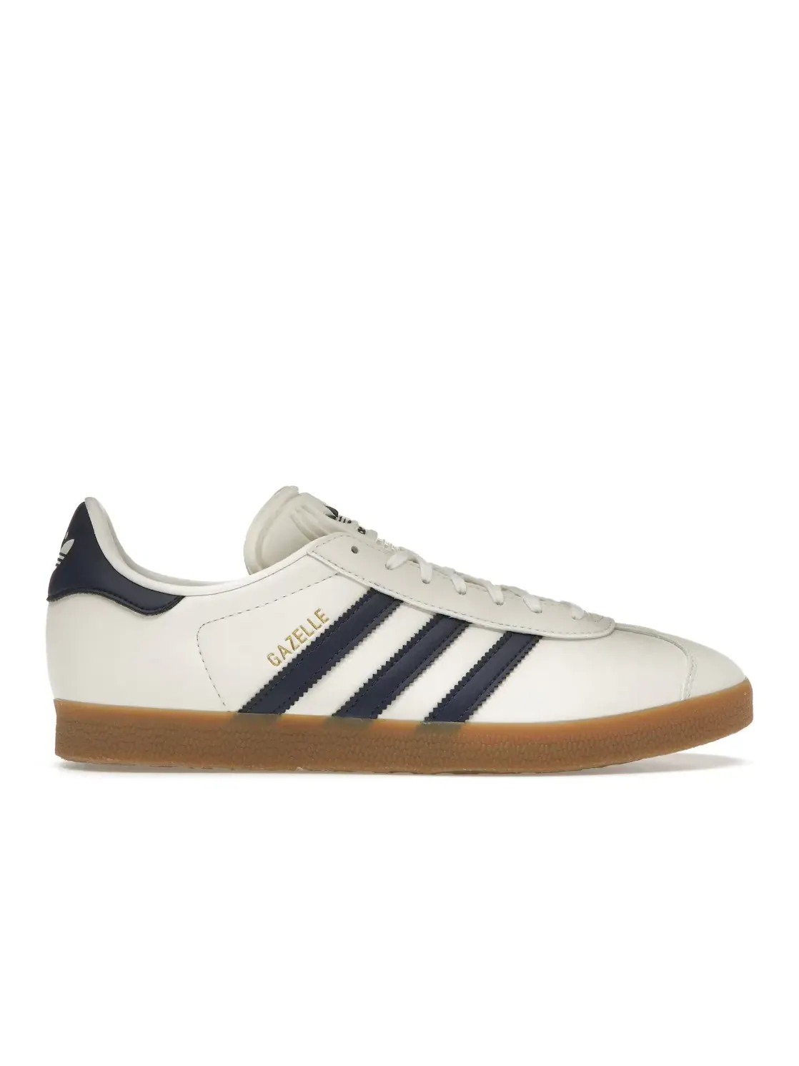 Мужские кроссовки с замшевым верхом Adidas Gazelle — изображение 1 из 4, белый/темный синий