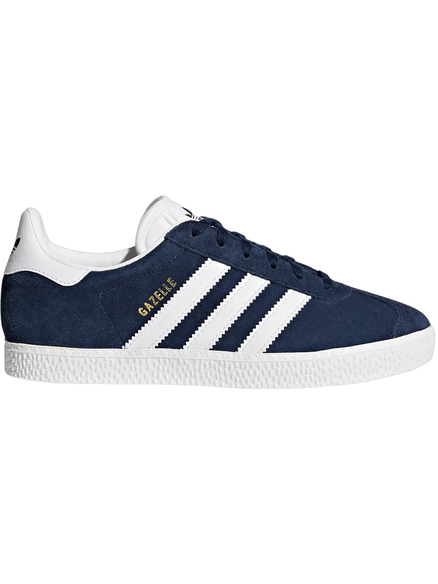 Детские кроссовки для мальчиков с замшевым верхом Adidas Gazelle Adidas — изображение 1 из 1, темно-синий/белый/белый