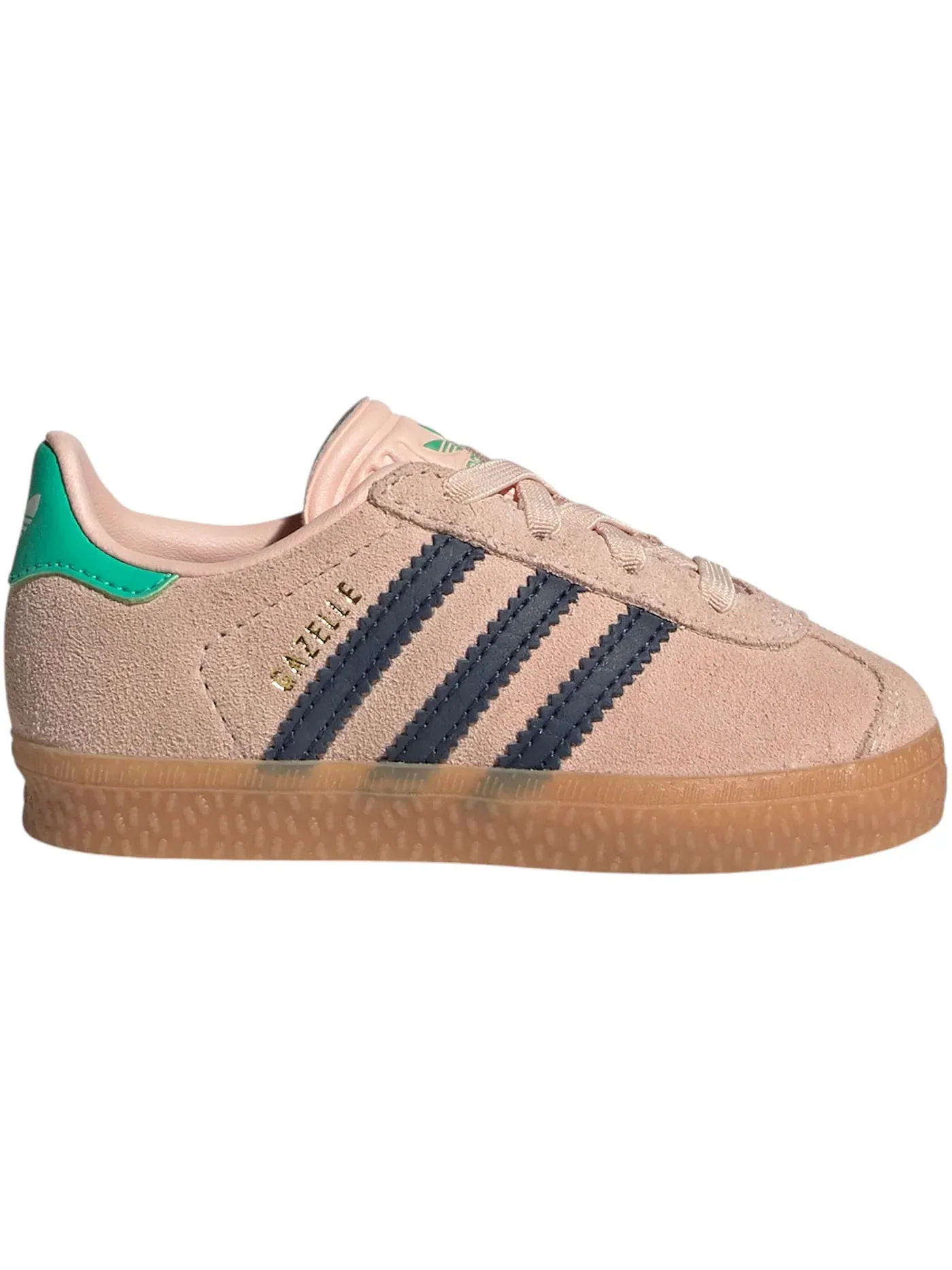 Детские кеды Lifestyle с закрытием на липучке Adidas Gazelle Comfort Closure — изображение 1 из 1, розовый/индиго/-зеленый