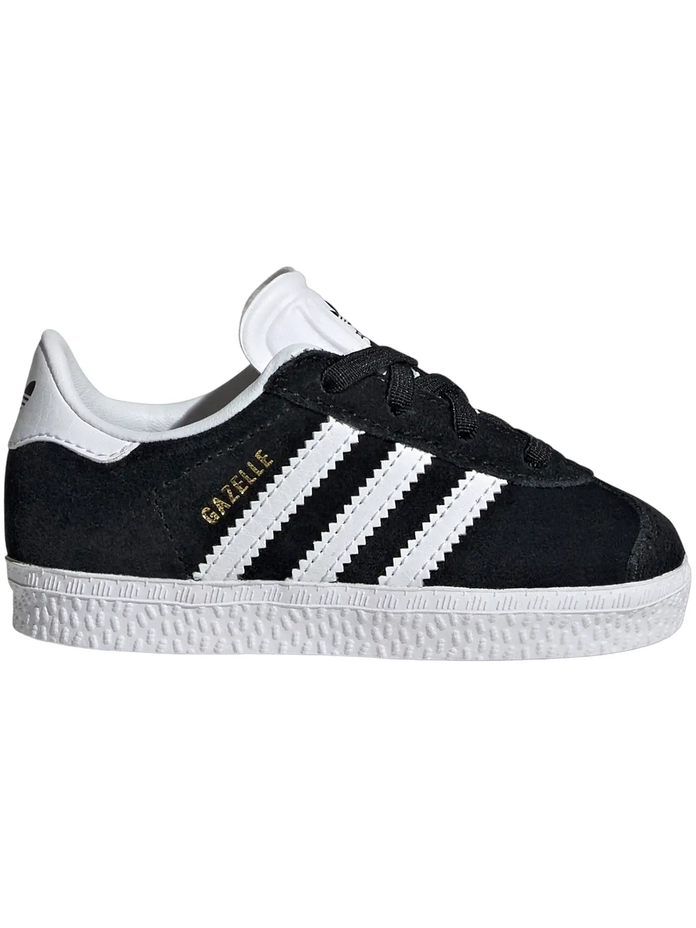 Детские кроссовки Lifestyle с закрытием на липучке Adidas Gazelle Comfort Closure — изображение 1 из 1, черный/белый/белый