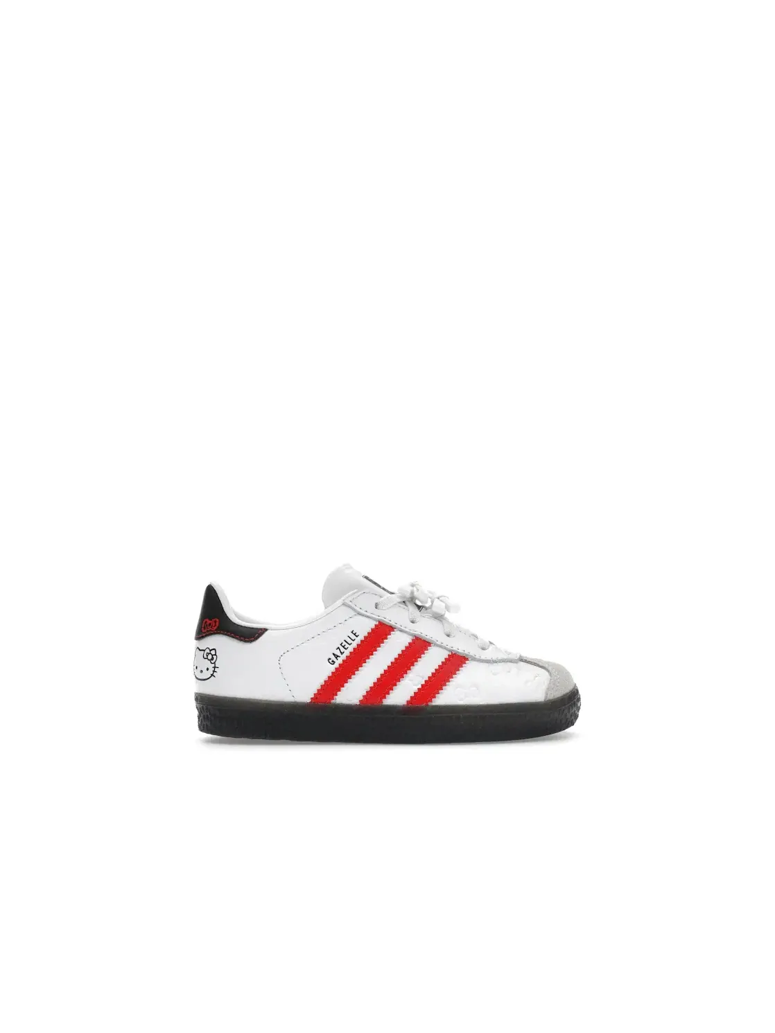 Детские кроссовки с закрытой шнуровкой Adidas Gazelle Comfort Closure Hello Kitty — изображение 1 из 4, белый/красный/черный