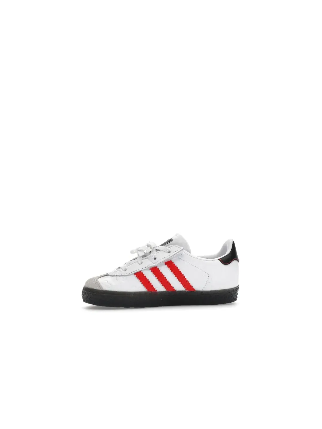 Детские кроссовки с закрытой шнуровкой Adidas Gazelle Comfort Closure Hello Kitty — изображение 3 из 4, белый/красный/черный