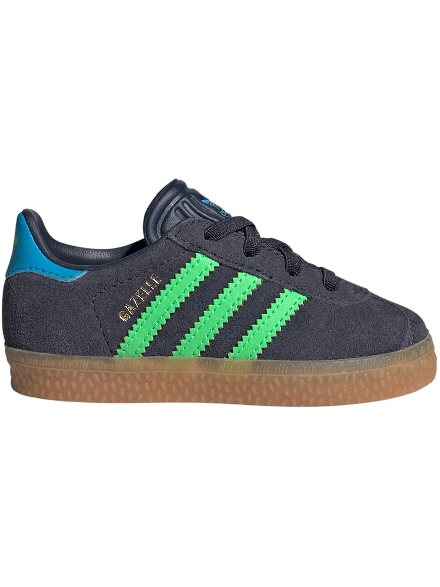 Детские кроссовки Lifestyle с застежкой-липучкой Adidas Gazelle Comfort Closure — изображение 1 из 1, темно-синий/зеленый