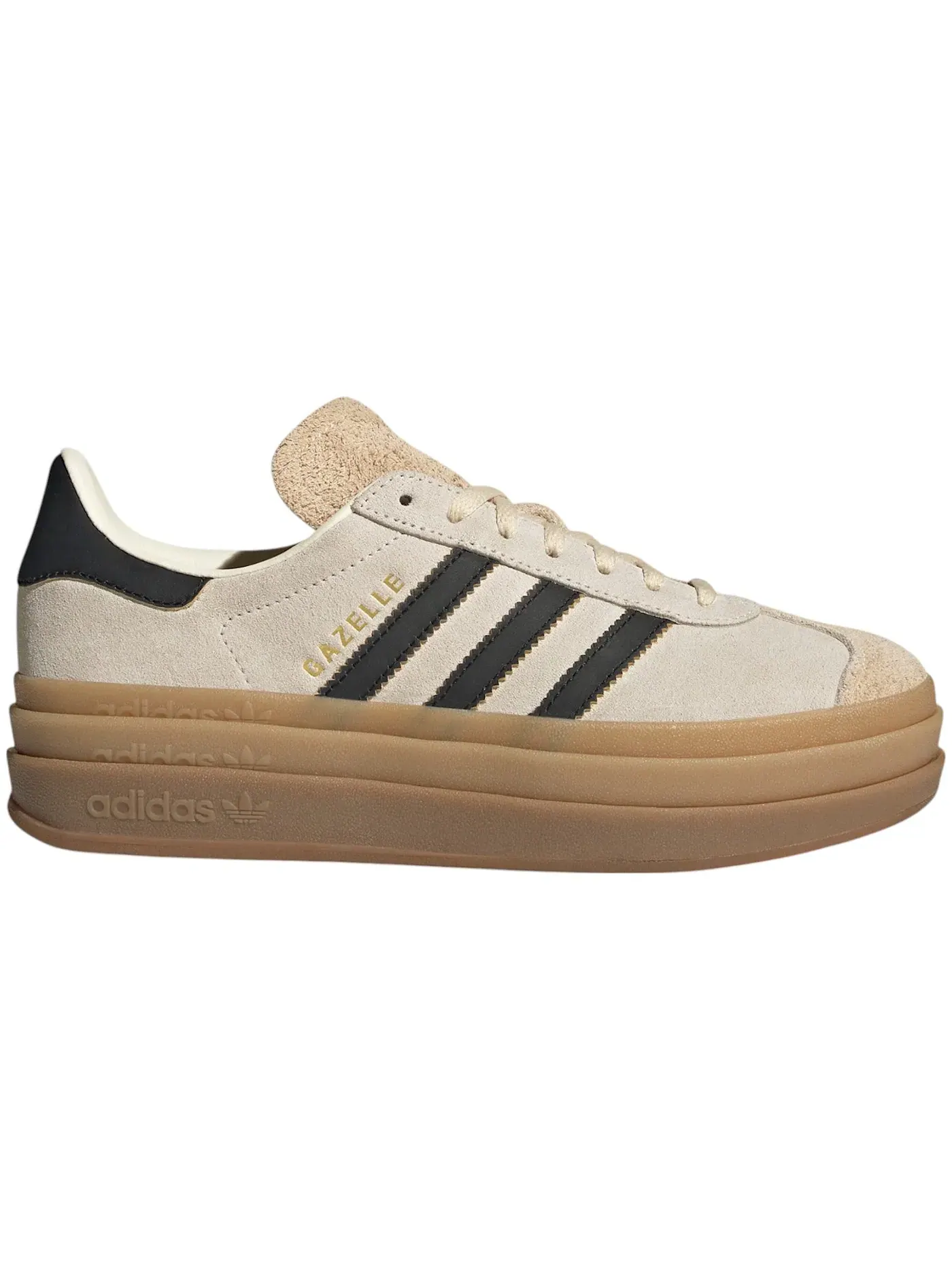Женские кроссовки Adidas Gazelle Cream White Core Black Sand Strata — изображение 1 из 1