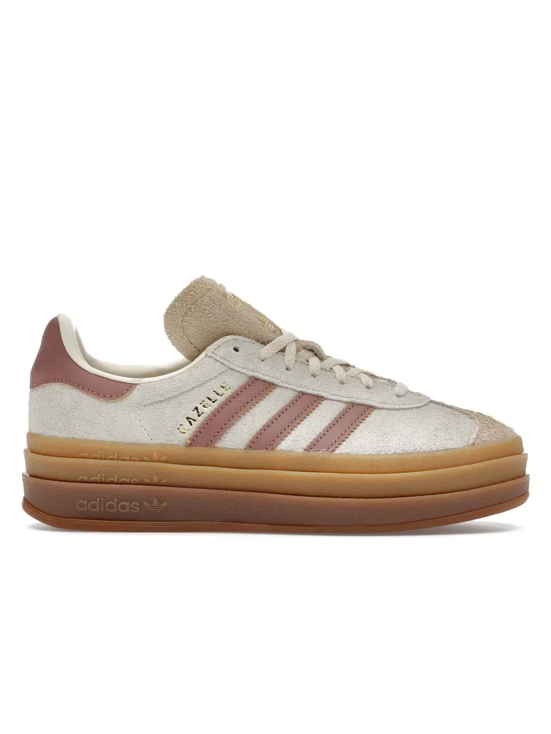 Женские кроссовки замшевые Gazelle Adidas — изображение 1 из 4, кремовый белый песочный