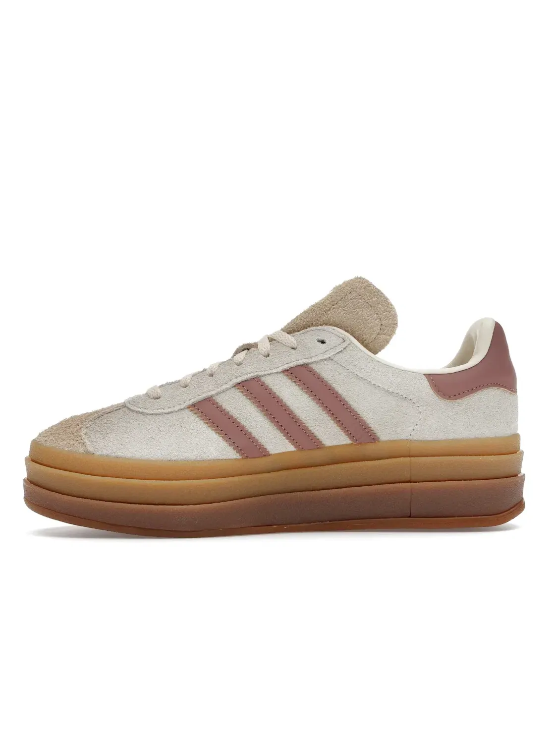 Женские кроссовки замшевые Gazelle Adidas — изображение 3 из 4, кремовый белый песочный